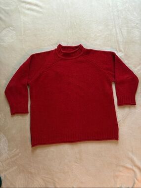 Country Road Cherry Red Knit Sweater